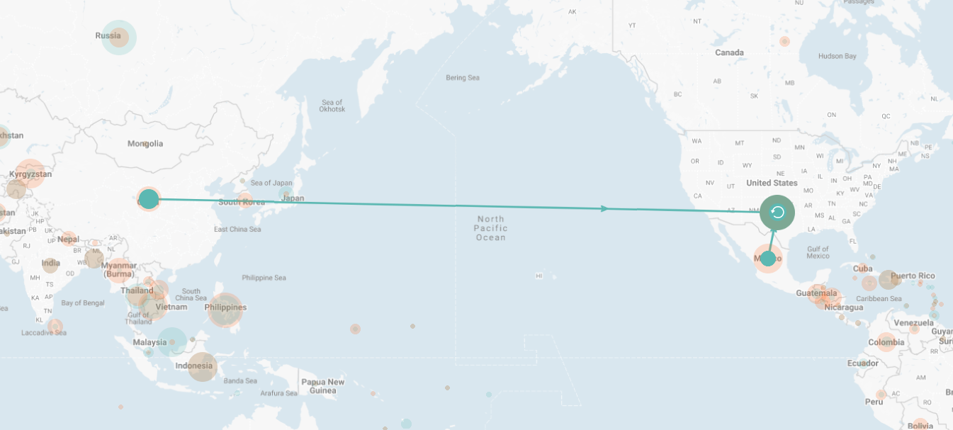 U.S. Trafficking Map